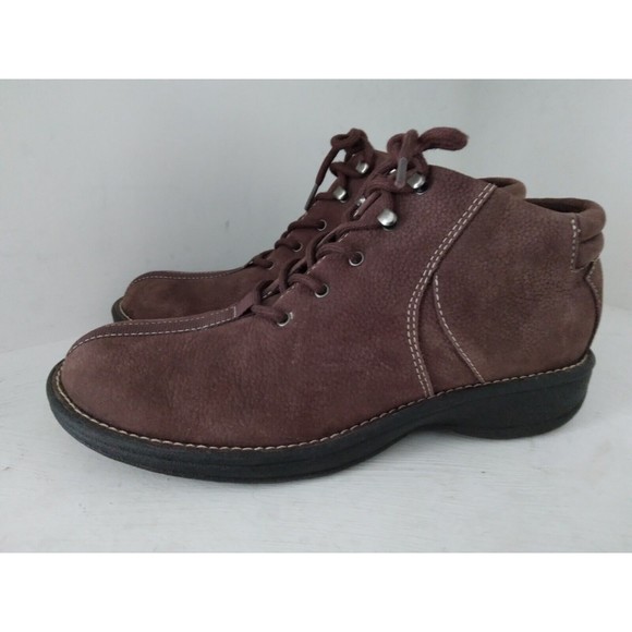 White Mountain Leather Ankle Booties Brown A09900 S406/Lisa Womens Size 7.5 M - Picture 4 of 10